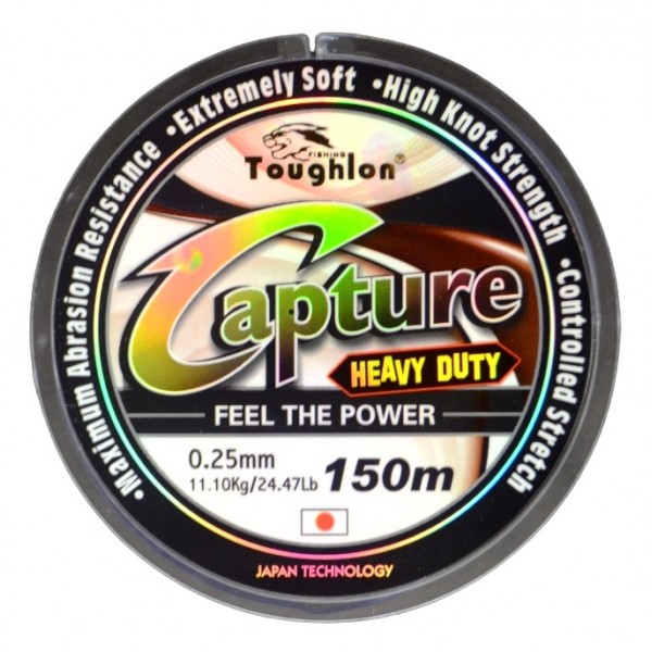 Волосінь рибальська, Toughlon Capture, 150м, перетин 0.25мм